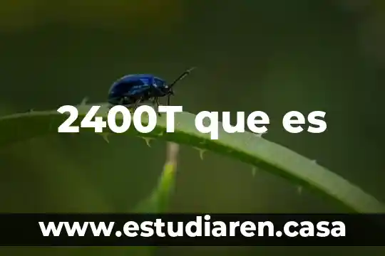 2400T que es