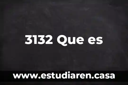 3132 Que es