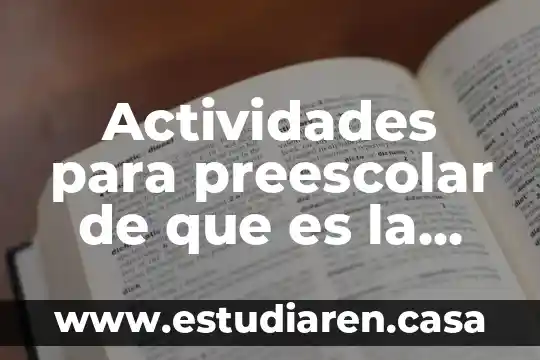 Qué es un cronograma de actividades y cómo se hace 7 Actividades para preescolar de que es la comunicación