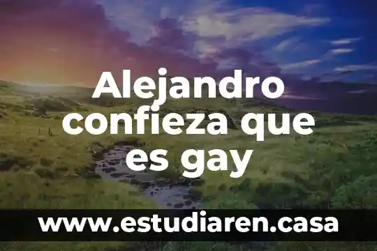 Que es un proceso productivo segun alejandro rofman 3 Alejandro confieza que es gay