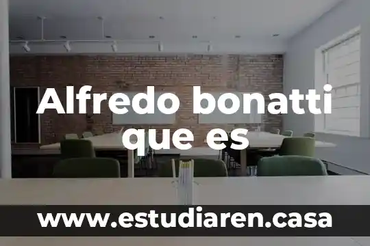 Que es el sistema financiero de un pais 6 Alfredo bonatti que es