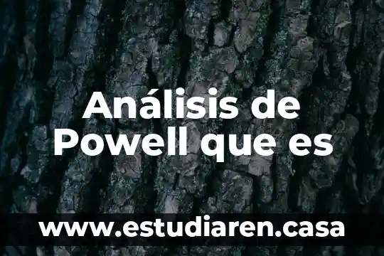 Que es primero la idea o el analisis de negocio 4 Análisis de Powell que es