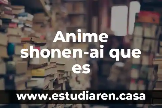 Qué es un anime couple 4 Anime shonen-ai que es