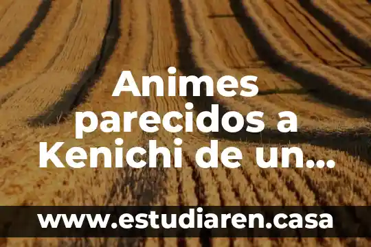 Animes parecidos a Kenichi de un rubio que es cholo
