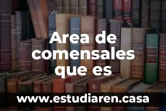 Que es un cncesjo social en tlajomulco 7 Area de comensales que es