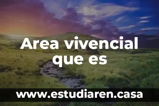 Que es una area tributaria losa 7 Area vivencial que es