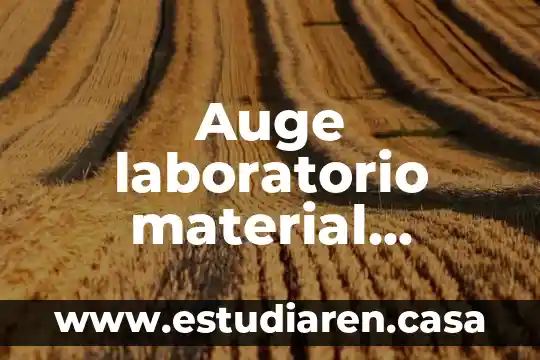 Auge laboratorio material parasol que es