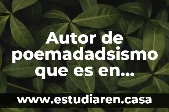 Que es el ambiente un cuento 4 Autor de poemadadsismo que es en pefacitos