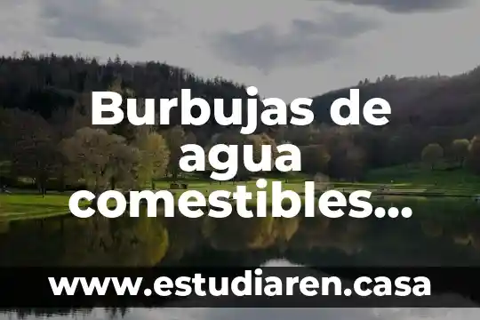 Burbujas de agua comestibles que es