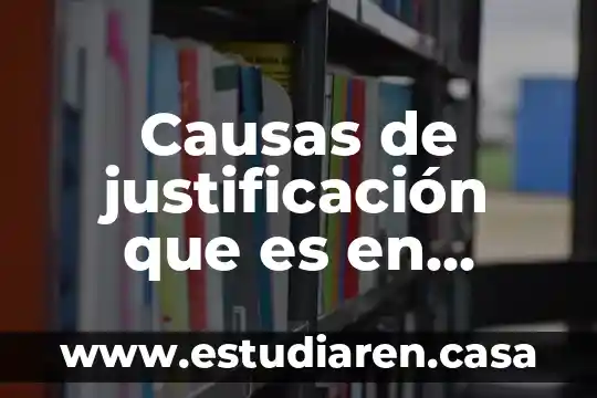 Que es problema social y causas 5 Causas de justificación que es en México