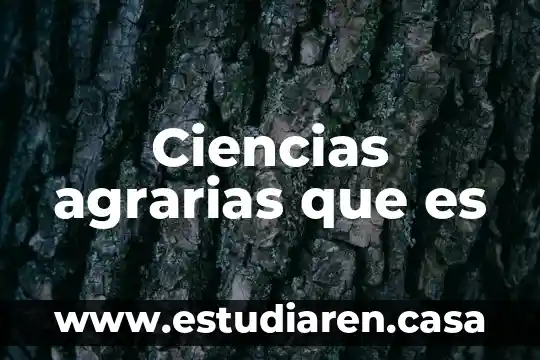 Que es la punto de distancia en ciencias fisica 7 Ciencias agrarias que es