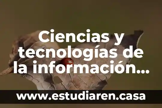 Tecnologías de Información que es un TEC 3 Ciencias y tecnologías de la información UACyTI que es