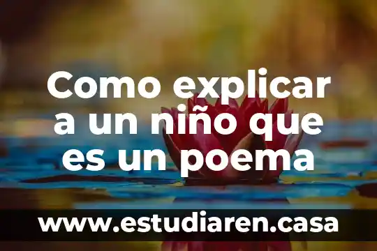 Como explicar a los niños que es el nucleo 3 Como explicar a un niño que es un poema