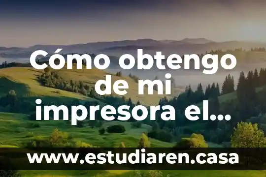 Qué es la unidad de fusor de impresora 6 Cómo obtengo de mi impresora el tipo que es