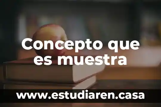 Que es concepto rector en mercadotecnia 4 Concepto que es muestra