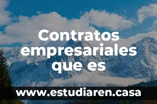 Que es indemnidad en los contratos 5 Contratos empresariales que es