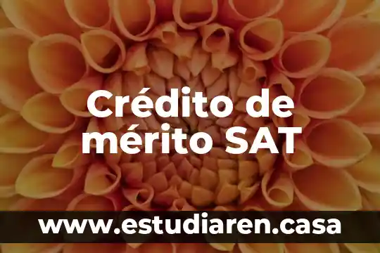 Qué es el crédito creativo leyes 5 Crédito de mérito SAT