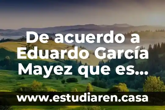 Que es comprender un texto de acuerdo a isabel soleç 3 De acuerdo a Eduardo García Mayez que es derecho