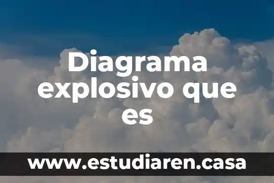 Que es un diagrama de esquematico 4 Diagrama explosivo que es