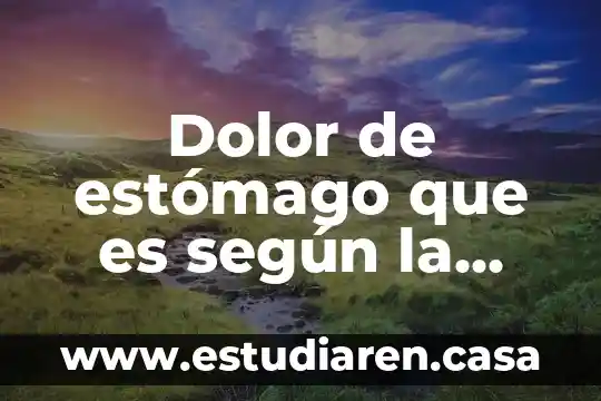 Que es bueno para el dolor de la panza 8 Dolor de estómago que es según la popularidad