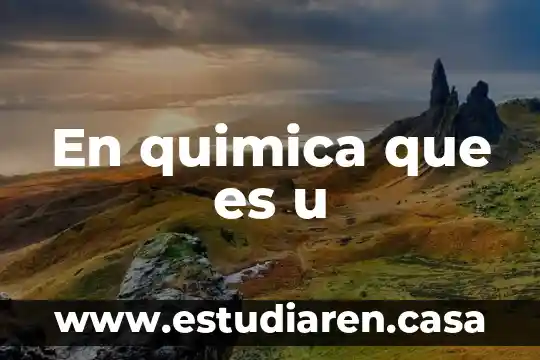 Que es mejor ram o ssd 4 En quimica que es u