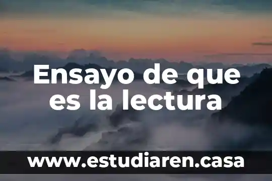Ansiedad de los alimentos que es 8 Ensayo de que es la lectura