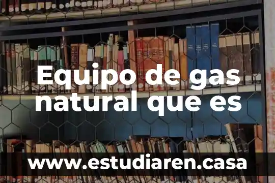 Equipo de gas natural que es