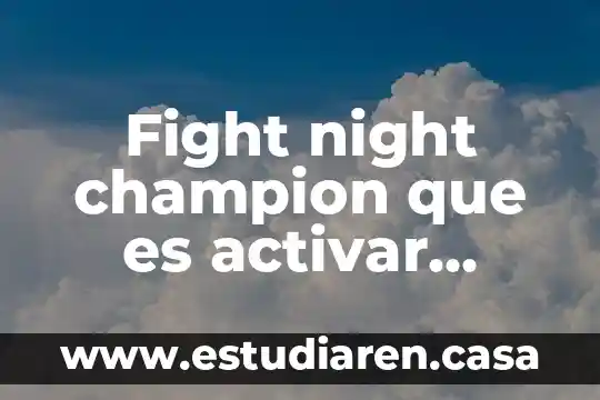 Fight night champion que es activar profile management screen