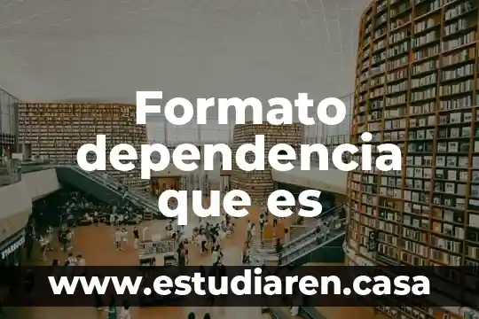 Que es formato shp 6 Formato dependencia que es