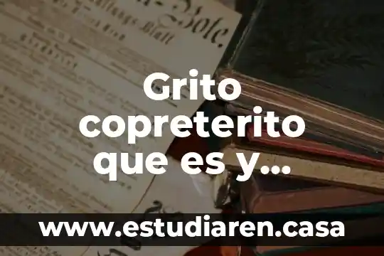 Anafora que es y ejemplos 3 Grito copreterito que es y ejemplos