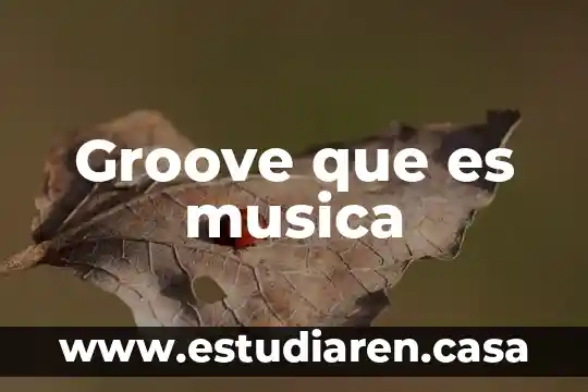 Groove que es musica