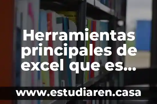 Que es el analisis de componentes principales en algebra lineal 7 Herramientas principales de excel que es informacion