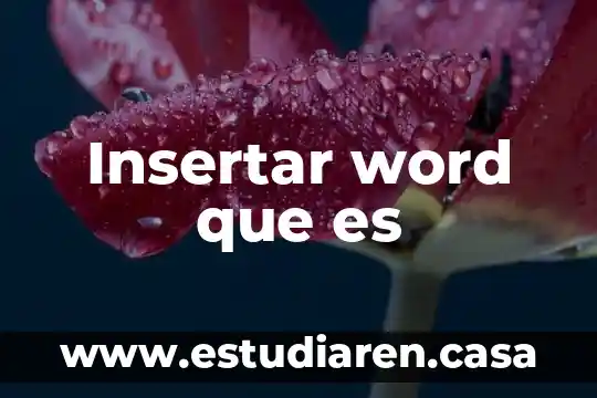 Que es un retorno de carro atumatico en word 8 Insertar word que es