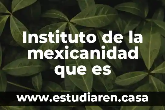 El instituto de investigación de Capgemini que es 4 Instituto de la mexicanidad que es