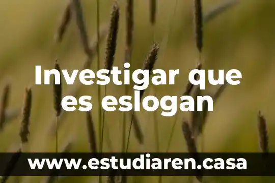 Investigar que es hormonales y químicos 5 Investigar que es eslogan