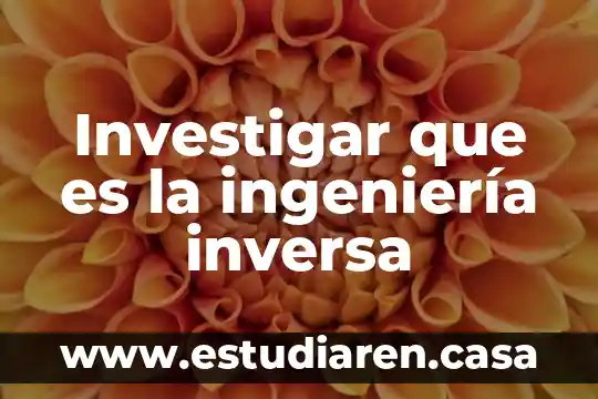Que es la etica inversa 5 Investigar que es la ingeniería inversa