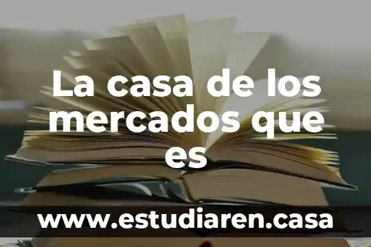 Que es un estudio preliminar en investigacion de mercados 4 La casa de los mercados que es