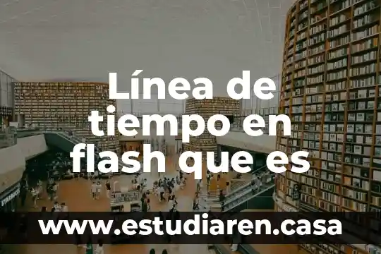 Línea de tiempo en flash que es