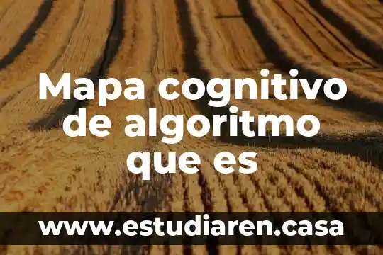 Mapa mental de lo que es un mapa mental 6 Mapa cognitivo de algoritmo que es