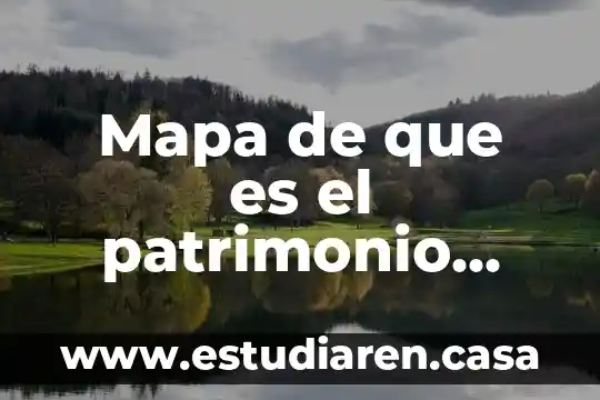 Que es el ambiente un cuento 3 Mapa de que es el patrimonio cultural