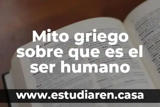 Que es abominacion en el texto griego 4 Mito griego sobre que es el ser humano