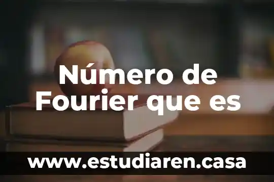 Número de Fourier que es