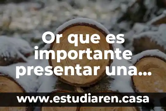 Or que es importante presentar una situacio problematica