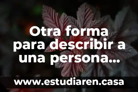 Otra forma para describir a una persona que es directo