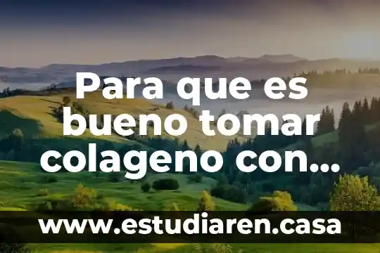 Que es y para que sirve sulfato de magnesio 5 Para que es bueno tomar colageno con magnesio
