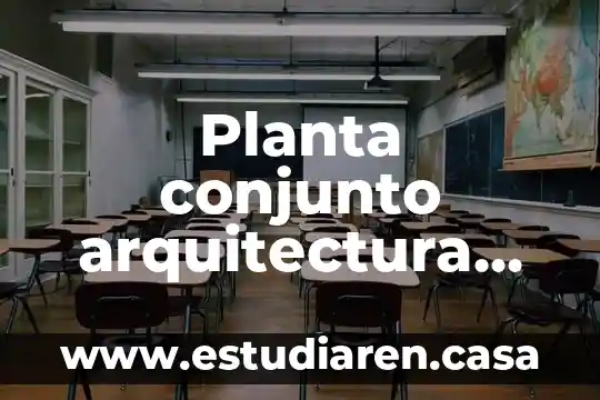 Planta conjunto arquitectura que es