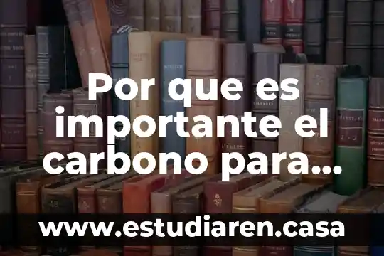 Por que es importante el carbono para las biomoléculas orgánicas