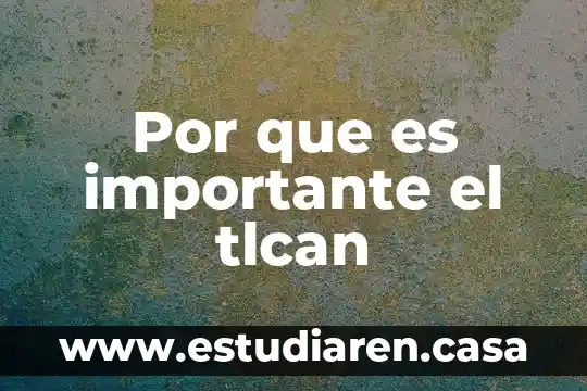 Por que es importante el tlcan