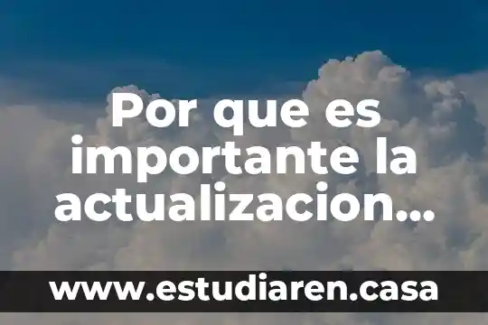 Por que es importante la actualizacion del docente