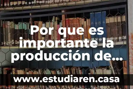 Por que es importante la producción de petróleo